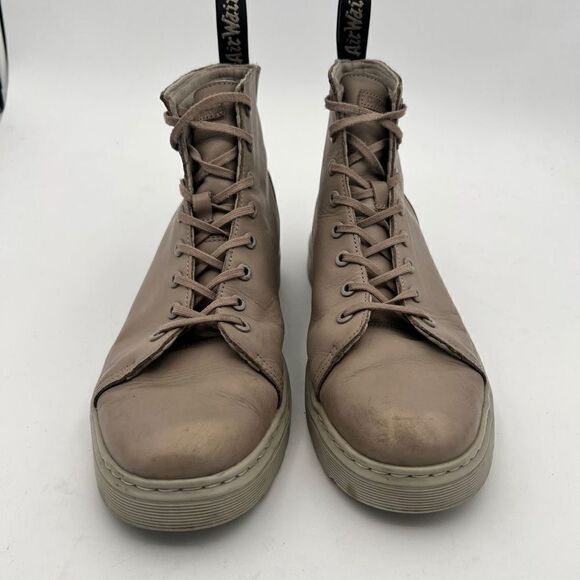 Dr Martens Boots TALIB SENDAL Men’s 12 TAUPE high-top soft leather AirWair™ - Picture 8 of 10